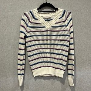 Loft. XS. Light weight sweater. Pink. Blue.